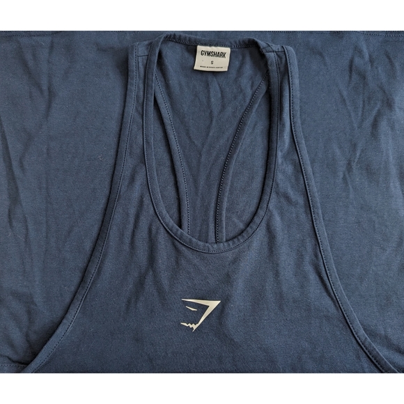 Gymshark Navy React Stringer Tank S - Picture 7 of 8